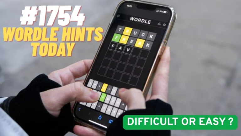 Wordle NYT Hint & Answer for April 8, 2026 — Puzzle #1754 